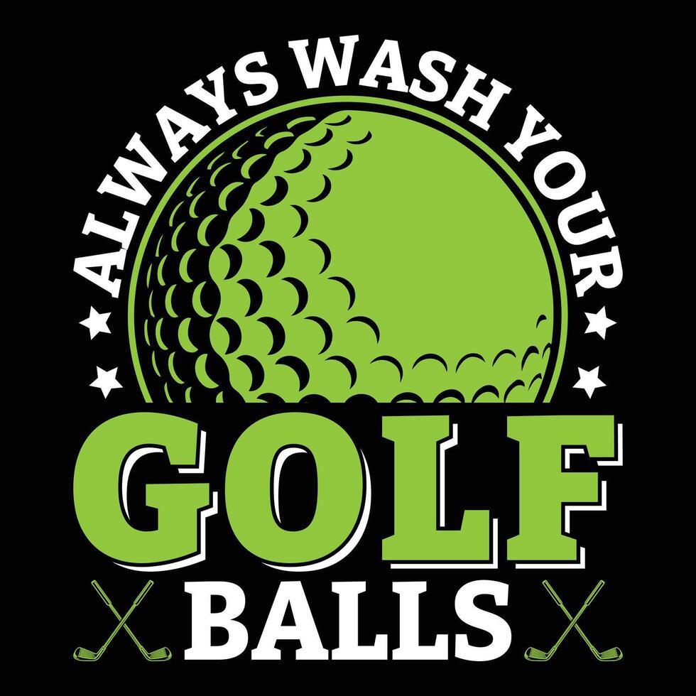 le golf citations T-shirt conception vecteur