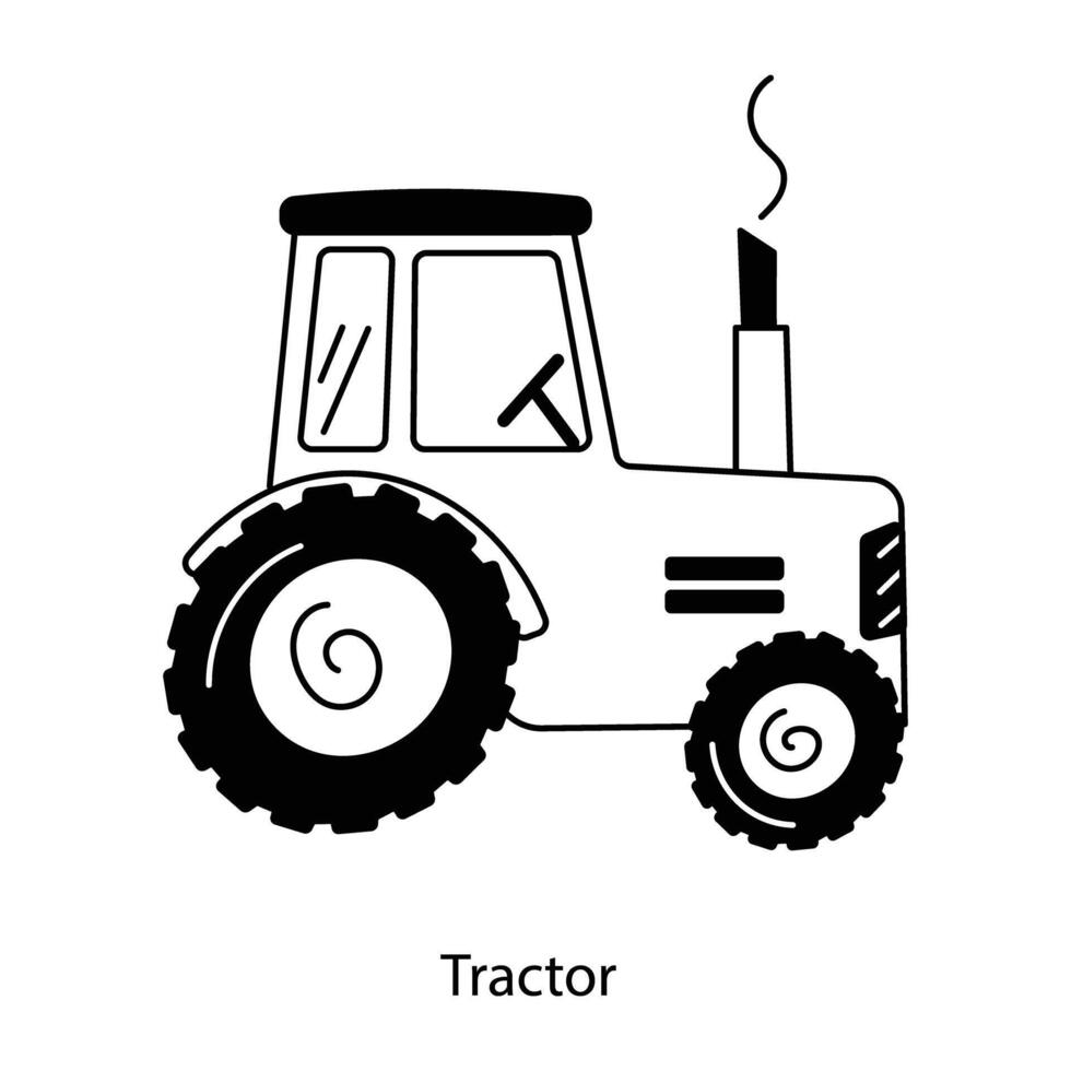 concepts de tracteur à la mode vecteur