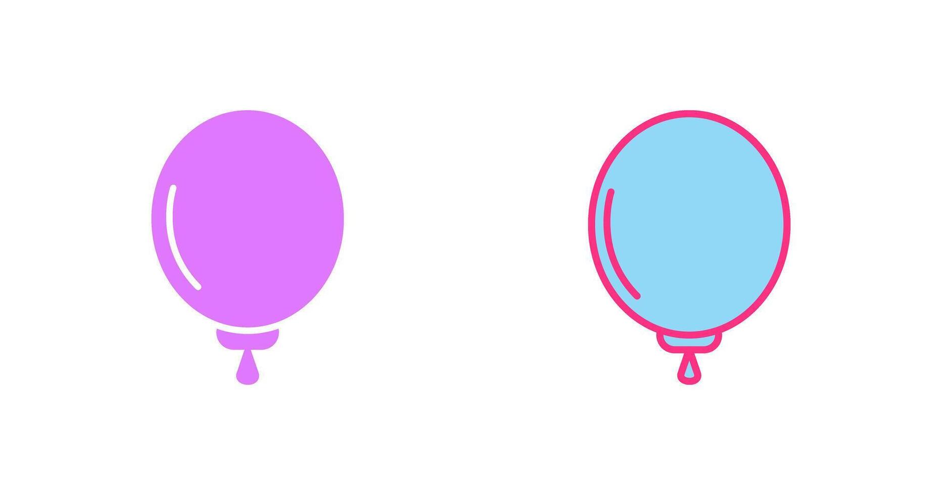 conception d'icône de ballon vecteur