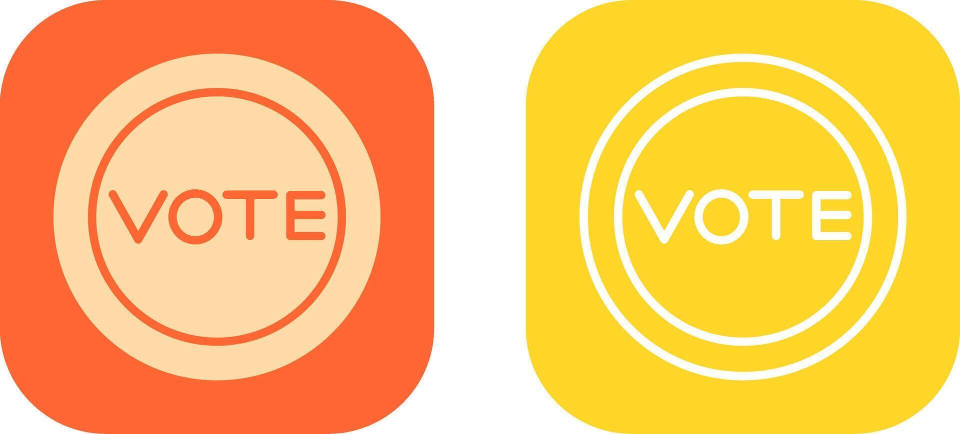 voter lien icône conception vecteur