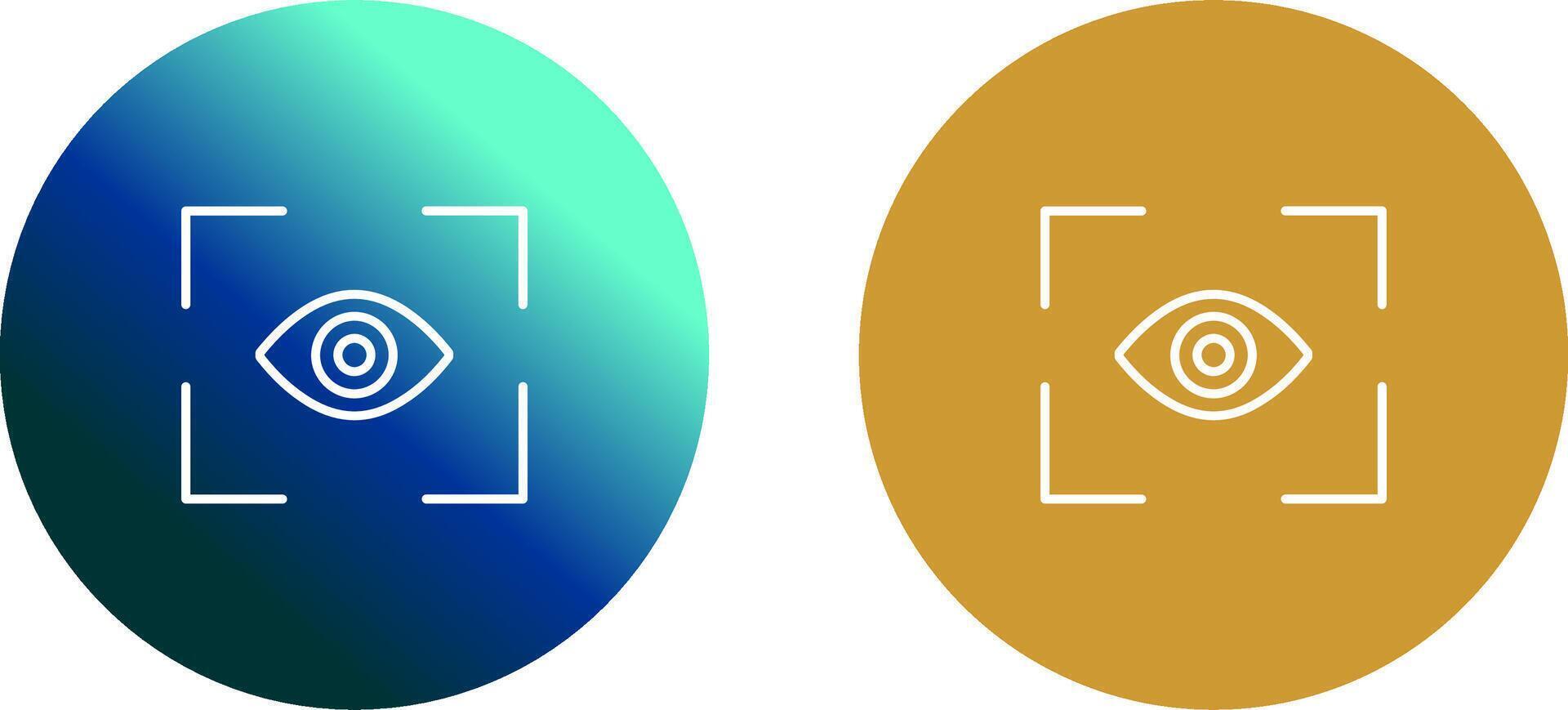 œil analyse icône conception vecteur