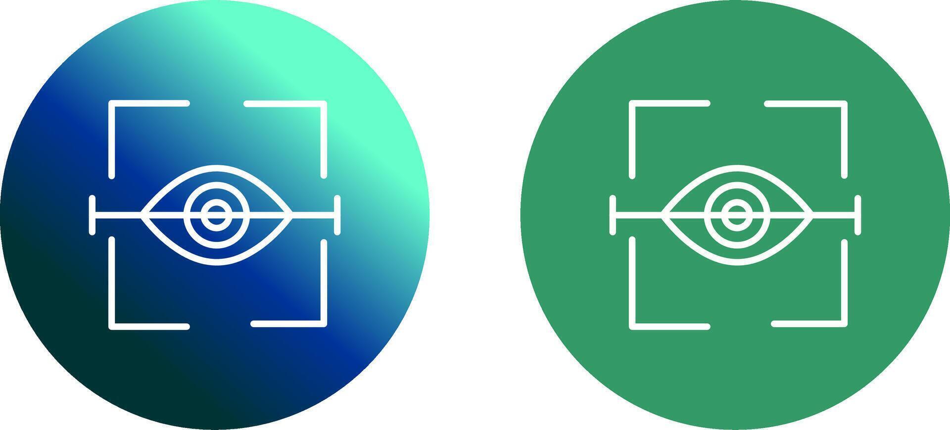 œil analyse icône conception vecteur