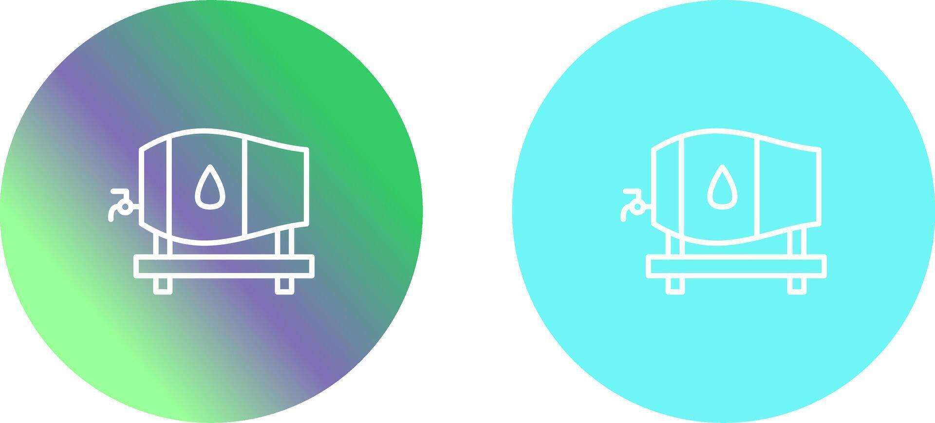 baril avec robinet icône conception vecteur