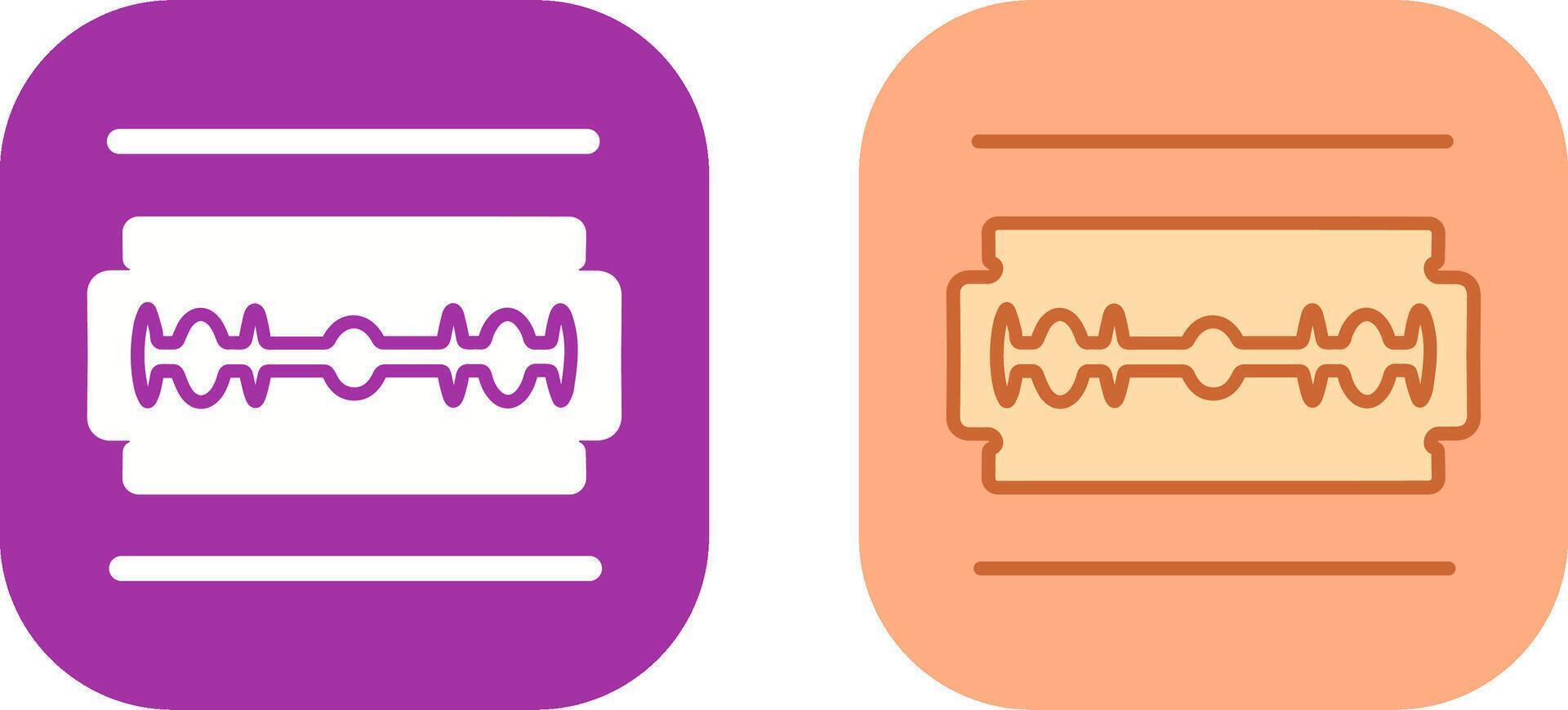 conception d'icône de lame de rasoir vecteur