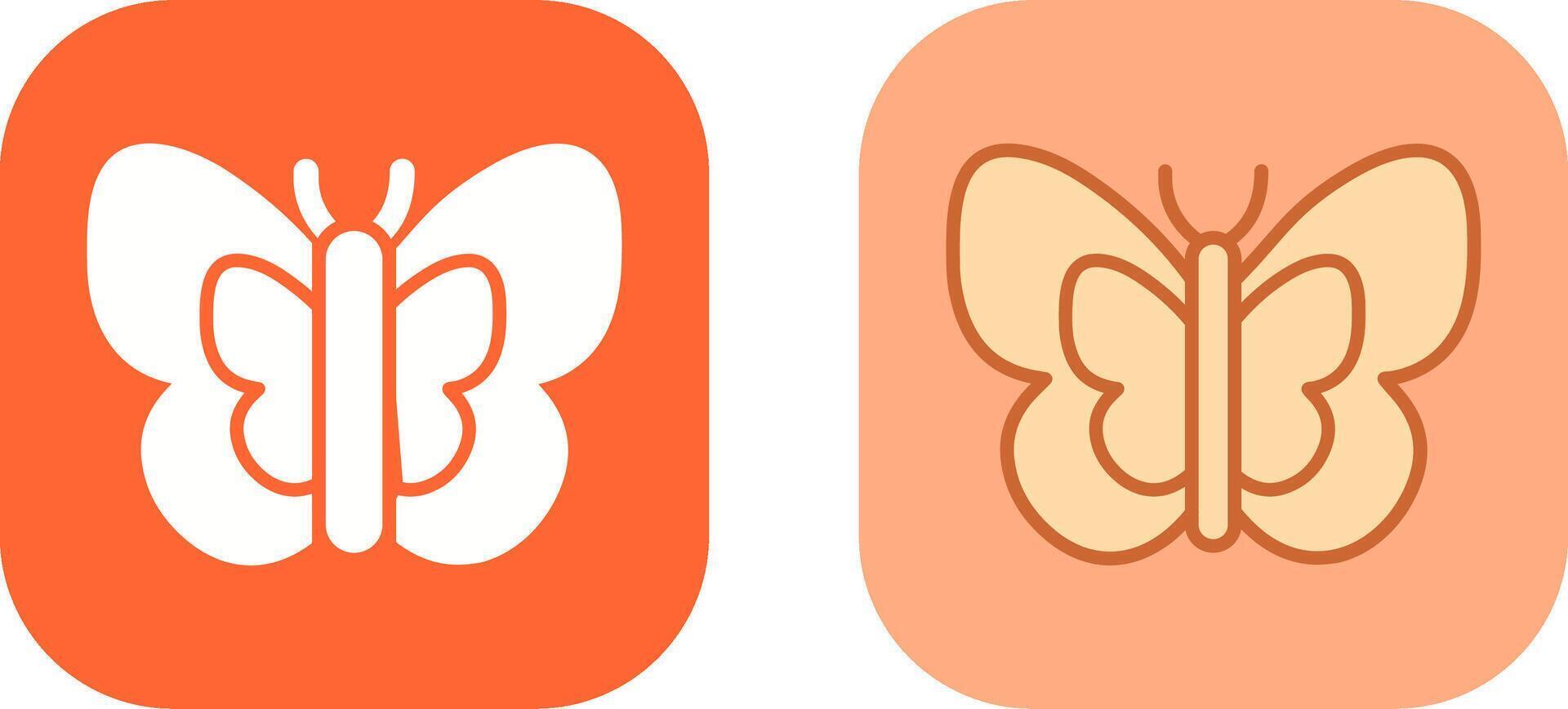 conception d'icône papillon vecteur