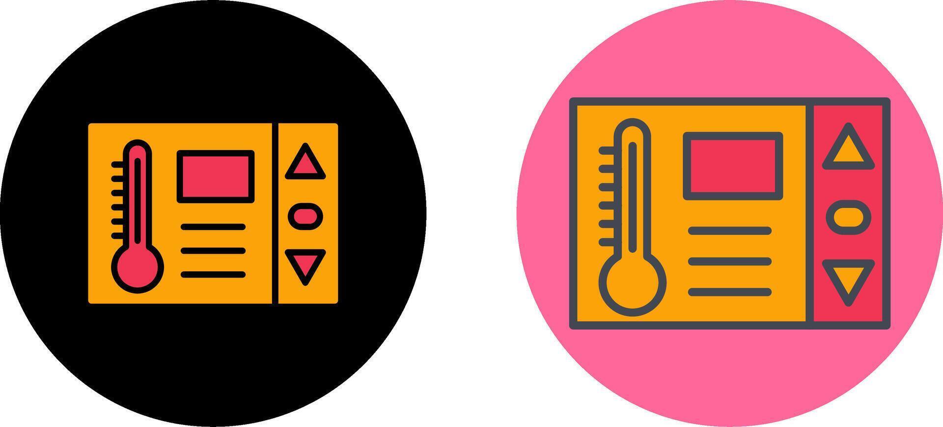 conception d'icône de thermostat vecteur