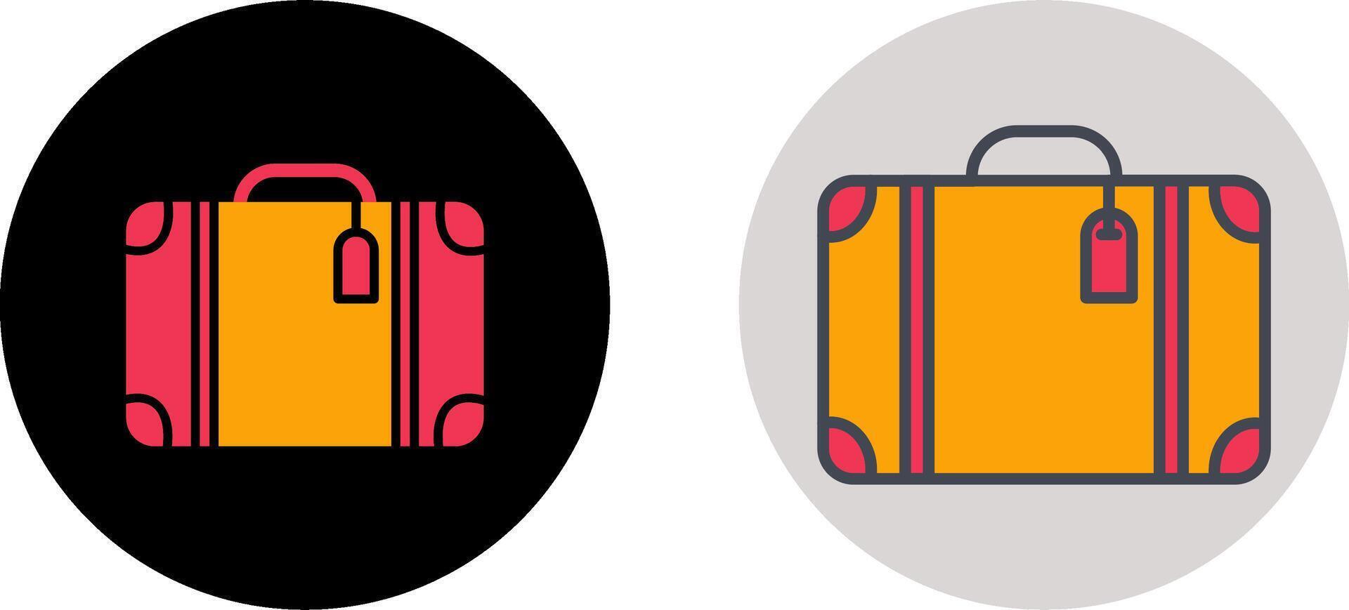 conception d'icône de valise vecteur