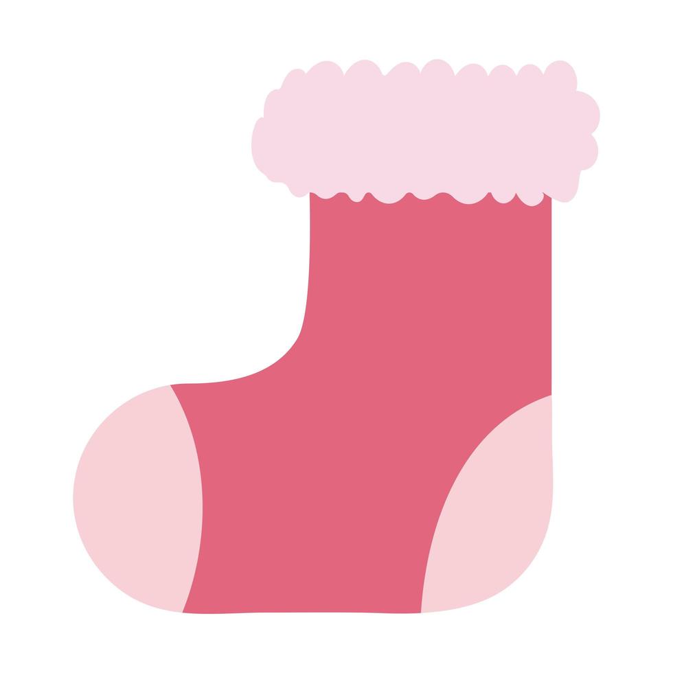 jolie chaussette rose vecteur