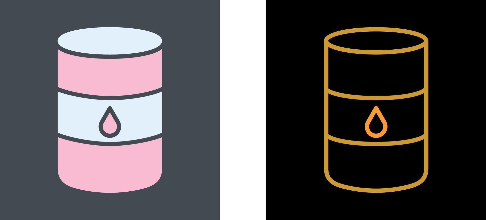 conception d'icône de baril de pétrole vecteur