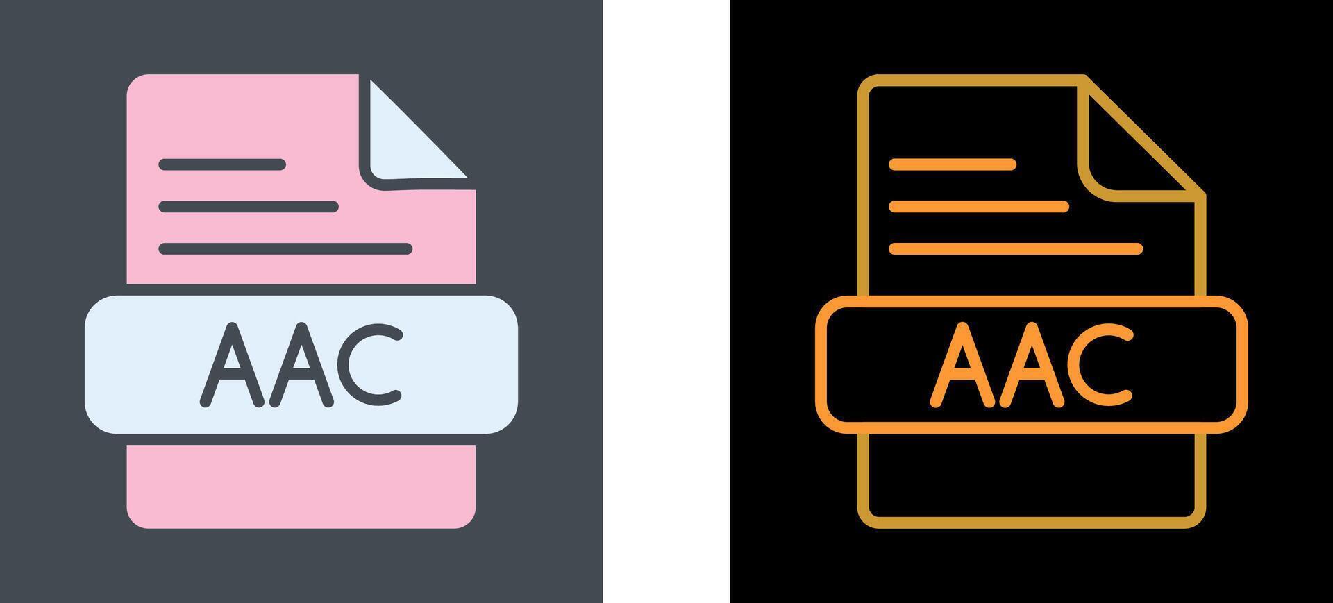 aac icône conception vecteur