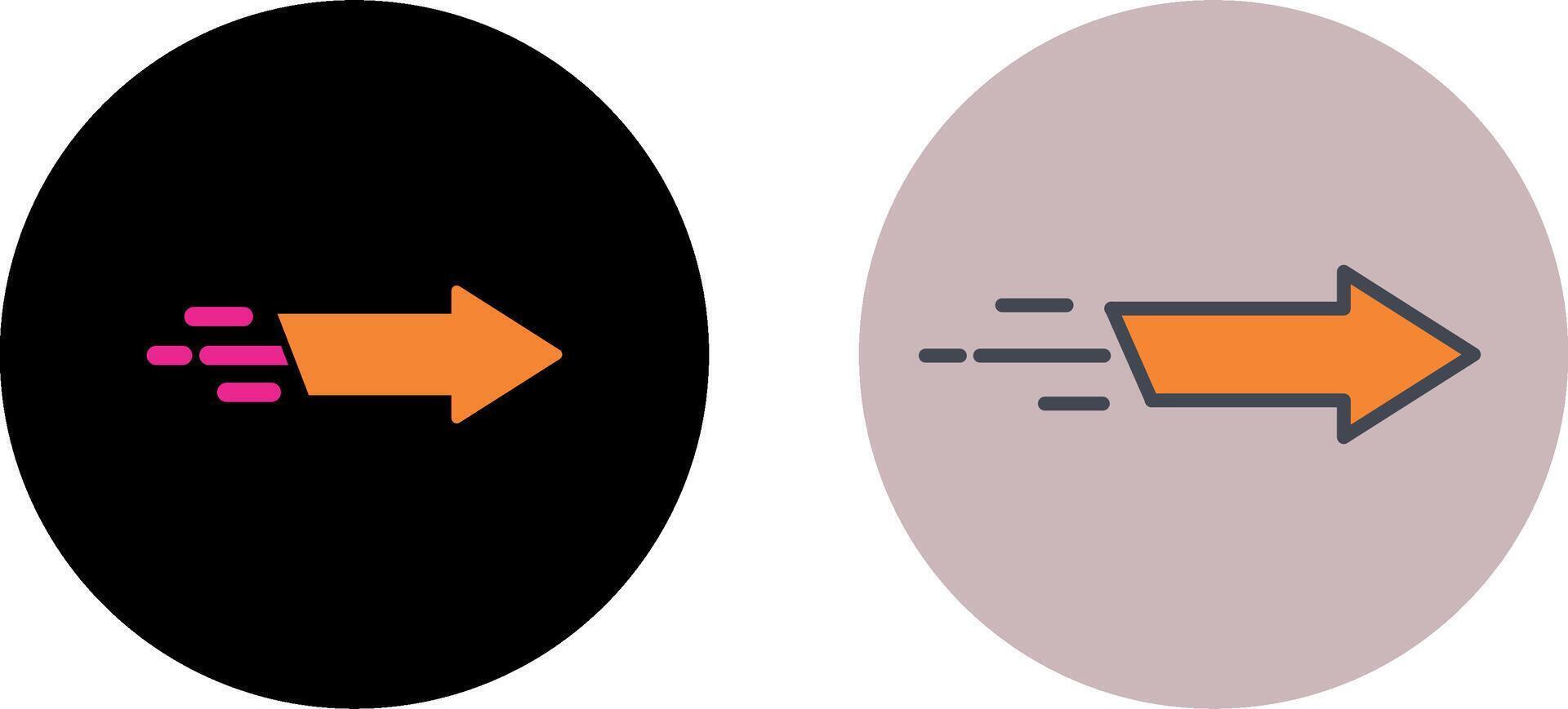 La Flèche suivant icône conception vecteur