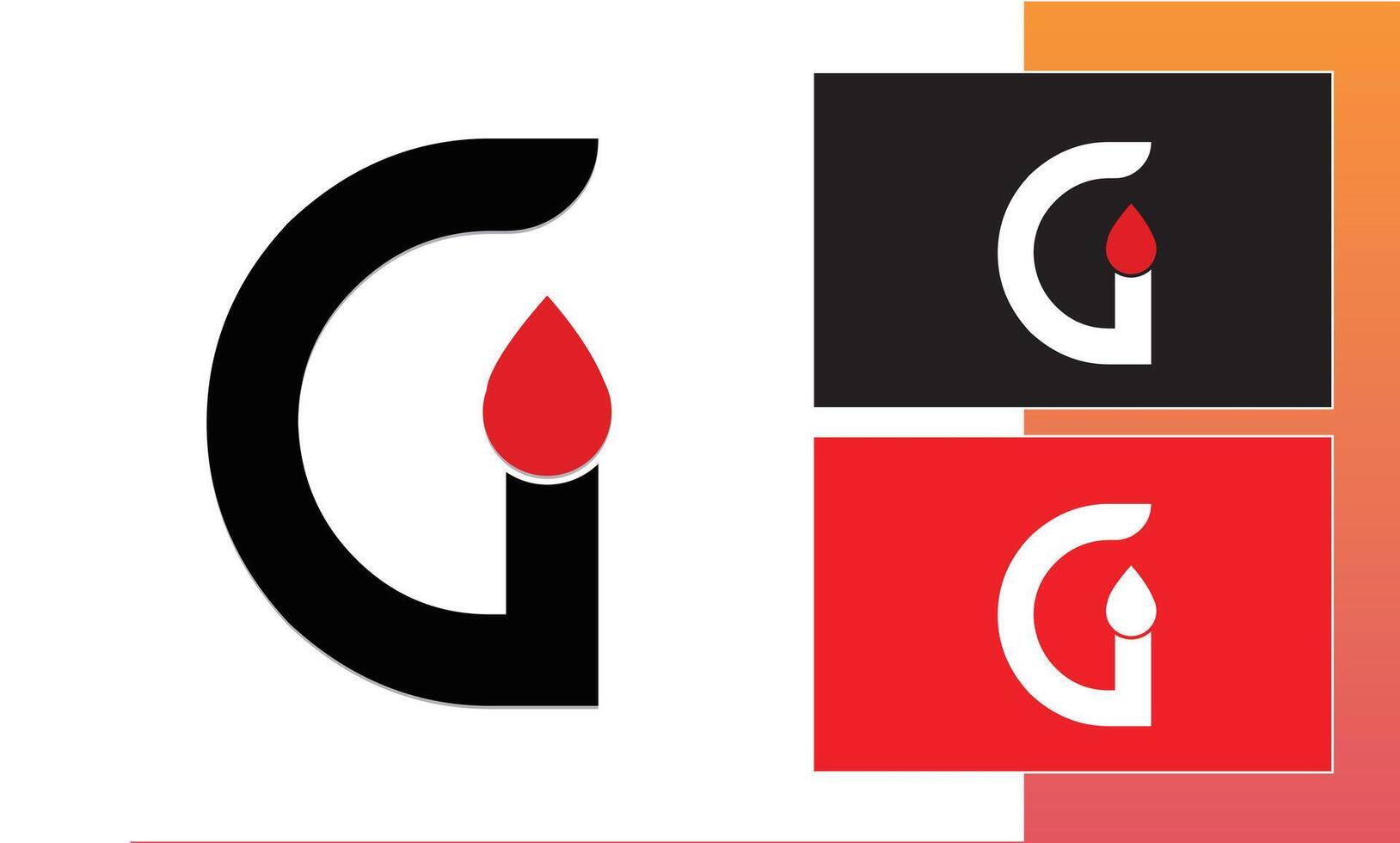 g initiale lettre logo icône vecteur