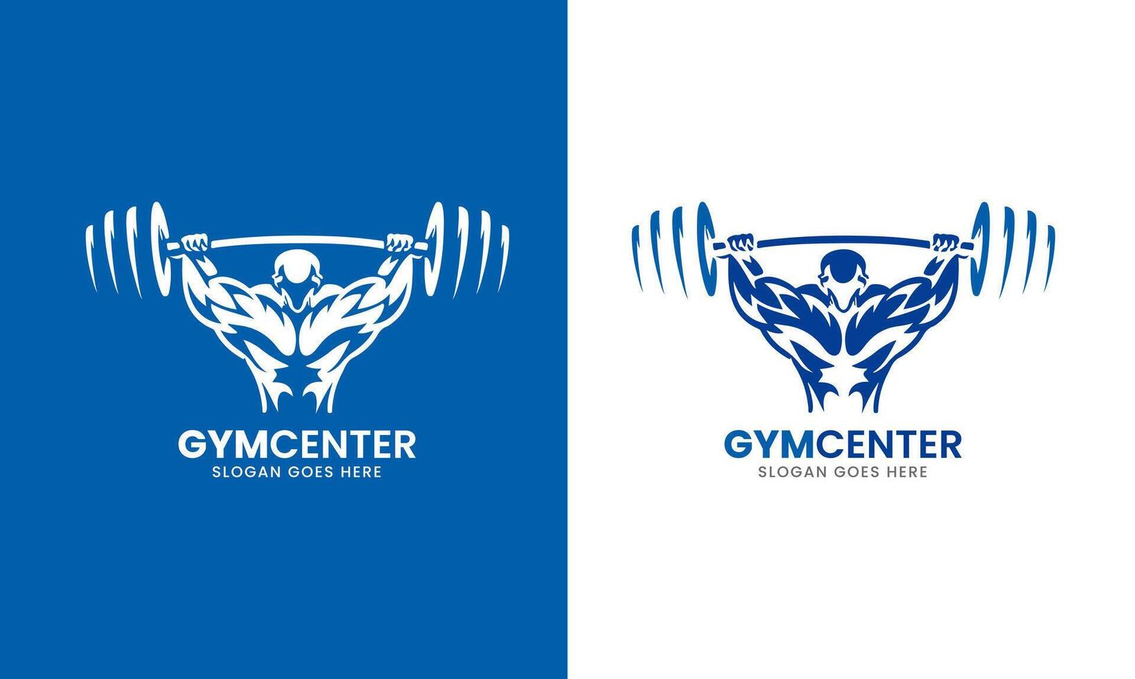 Gym corps bâtiment logo icône vecteur