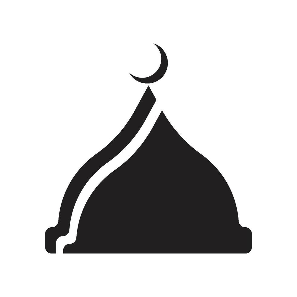 logo islamique, mosquée vecteur