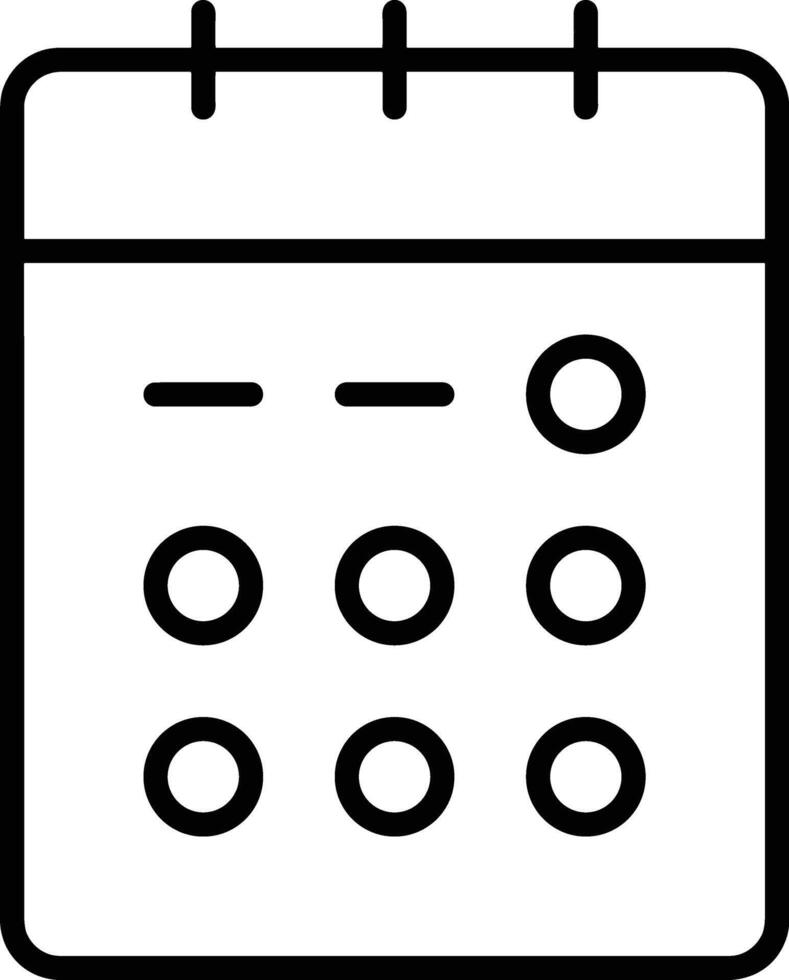 calendrier icône symbole image pour programme ou rendez-vous vecteur