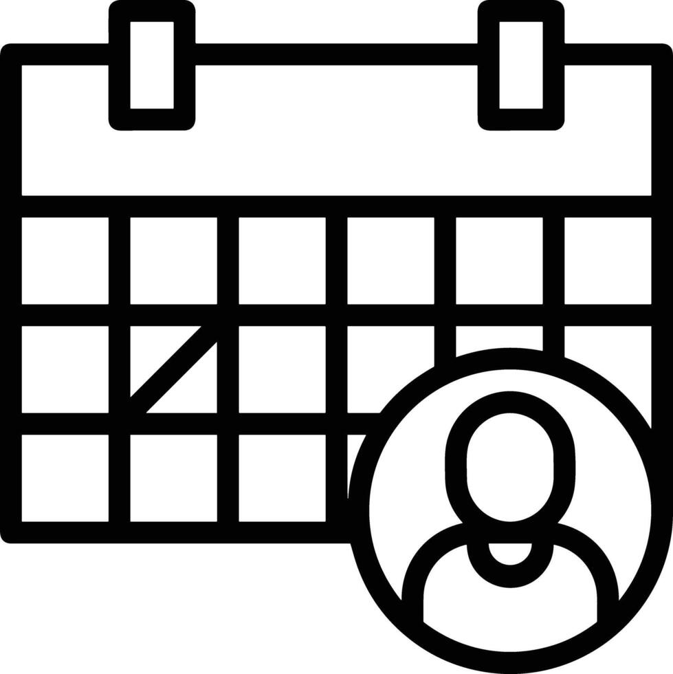 calendrier icône symbole image pour programme ou rendez-vous vecteur