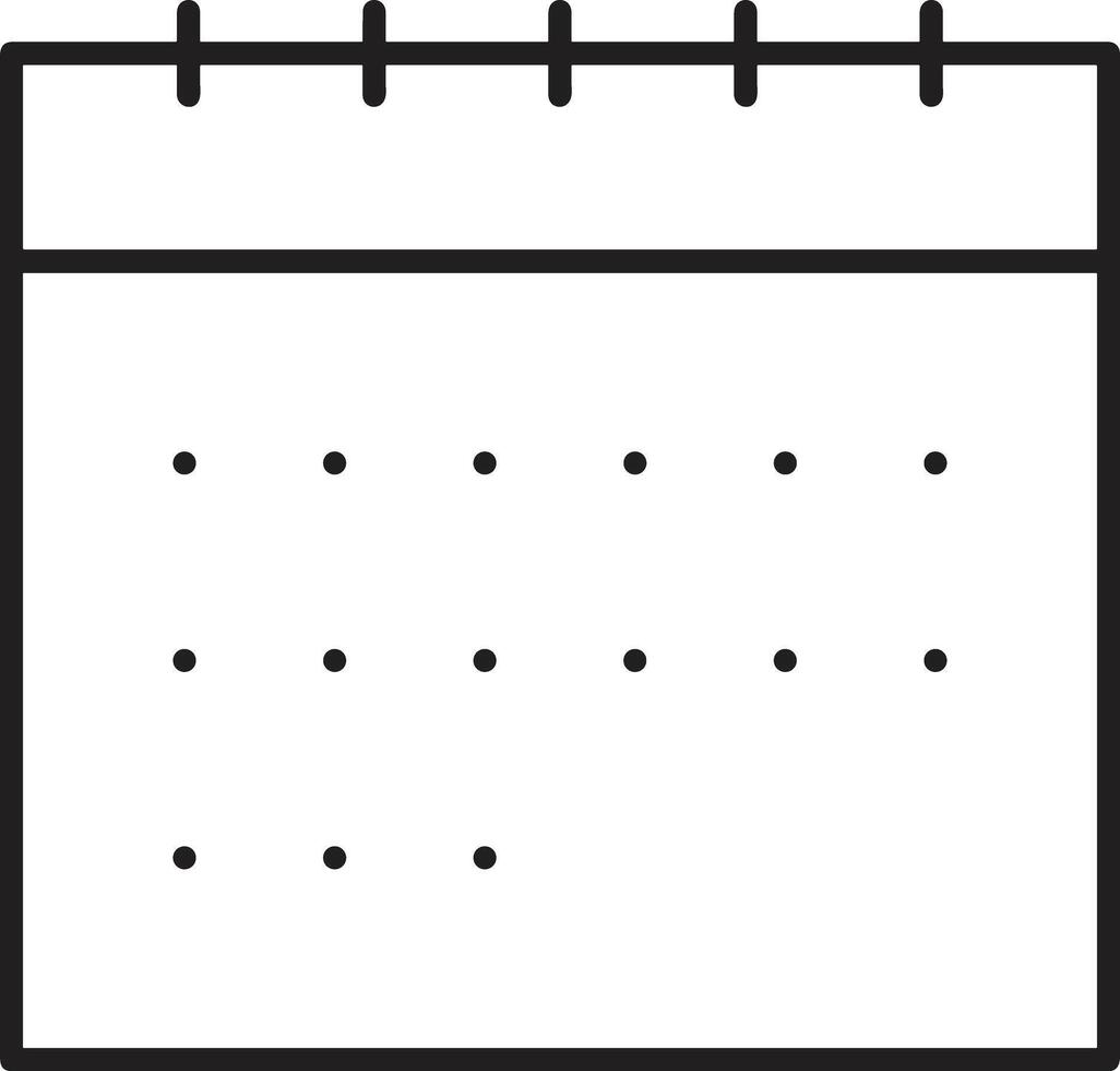 calendrier icône symbole image pour programme ou rendez-vous vecteur