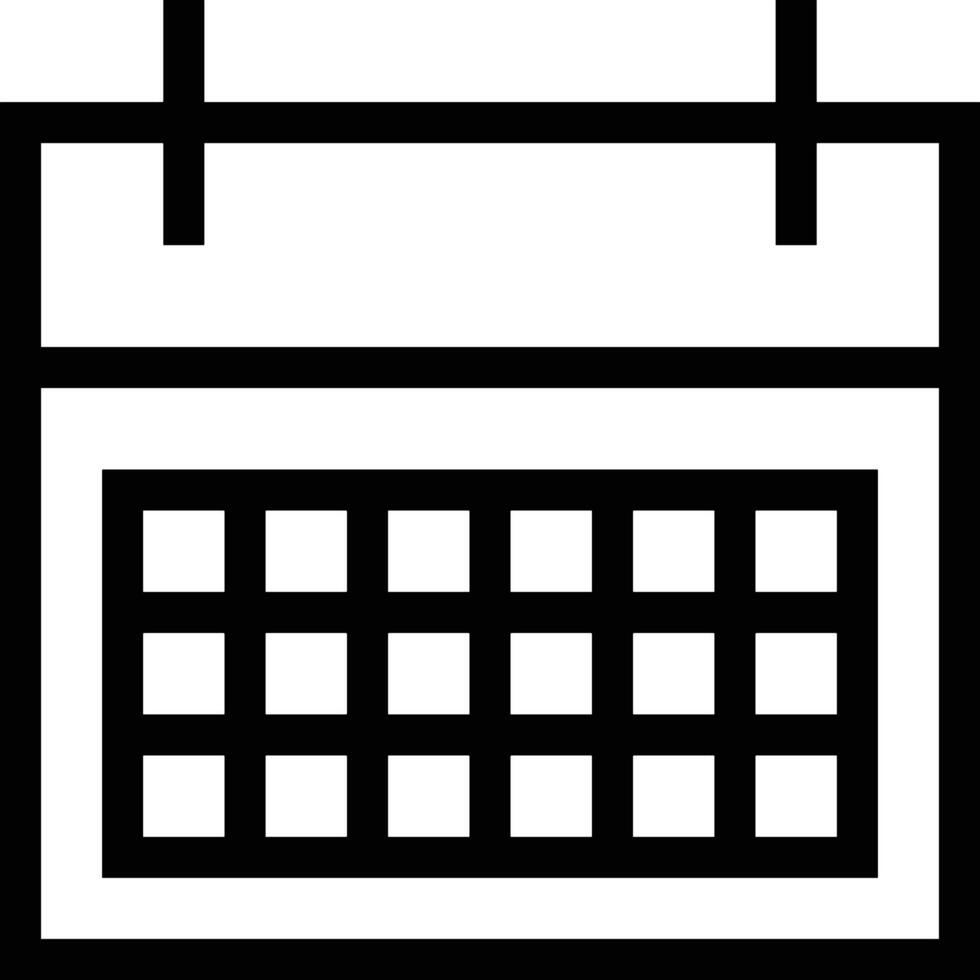 calendrier icône symbole image pour programme ou rendez-vous vecteur