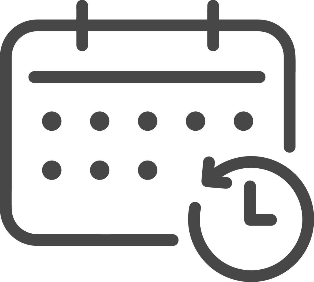 calendrier icône symbole image pour programme ou rendez-vous vecteur