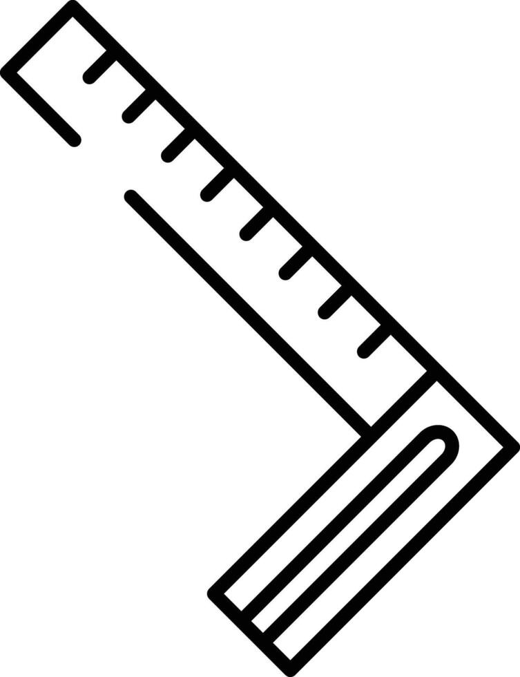 échelle règle contour illustration vecteur