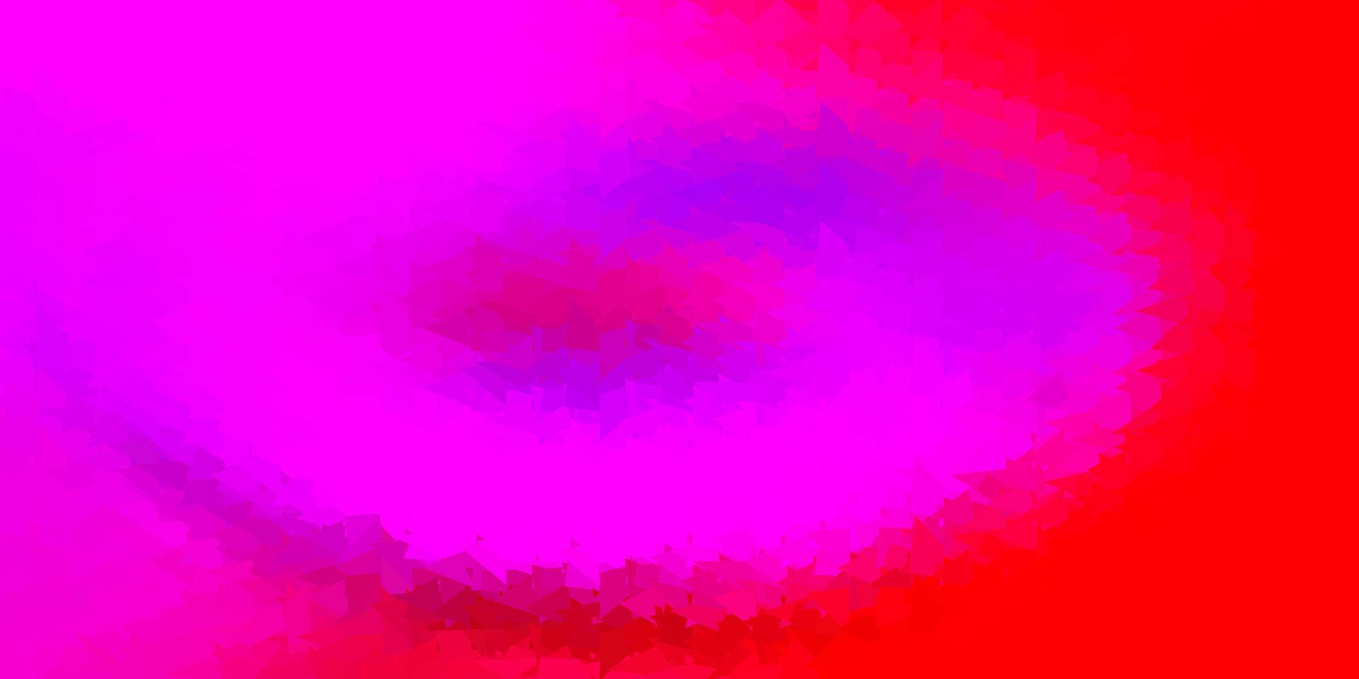 lumière rose, rouge poly Triangle modèle. vecteur