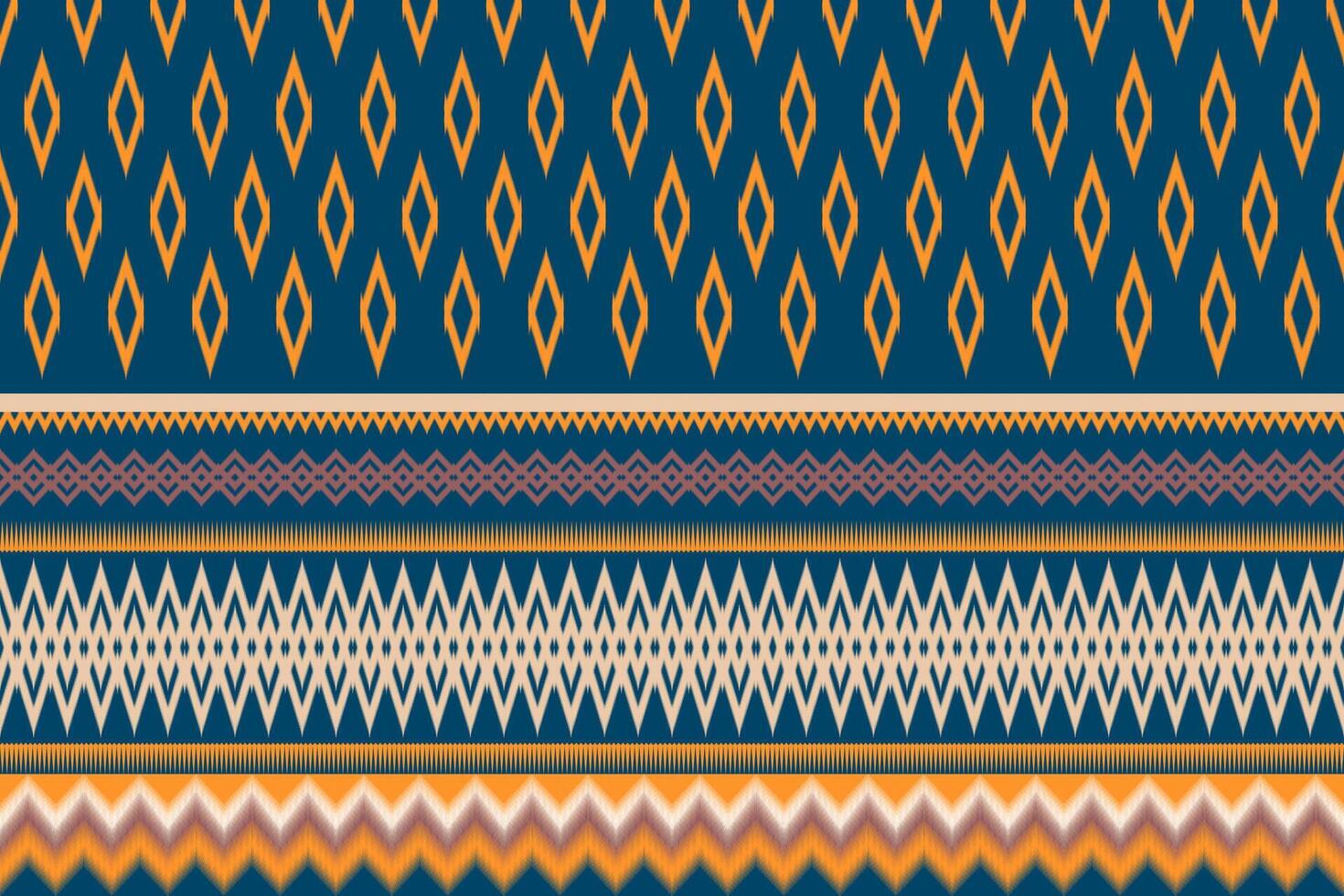 ikat sans couture modèle abstrait Contexte pour textile conception. pouvez être utilisé dans en tissu conception pour vêtements, emballage, tapis, mode, textile, tissu, chemise, broderie vecteur