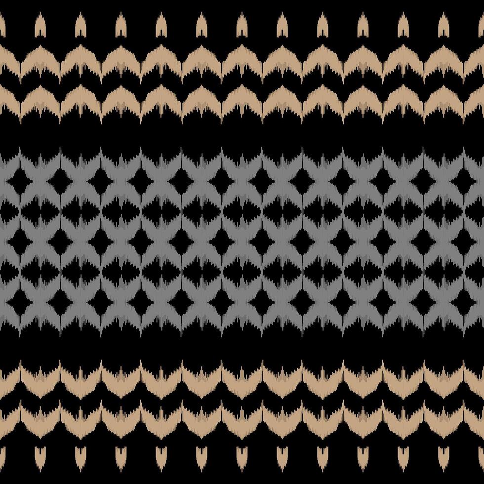 ikat sans couture modèle abstrait Contexte pour textile conception. pouvez être utilisé dans en tissu conception pour vêtements, emballage, tapis, mode, textile, tissu, chemise vecteur