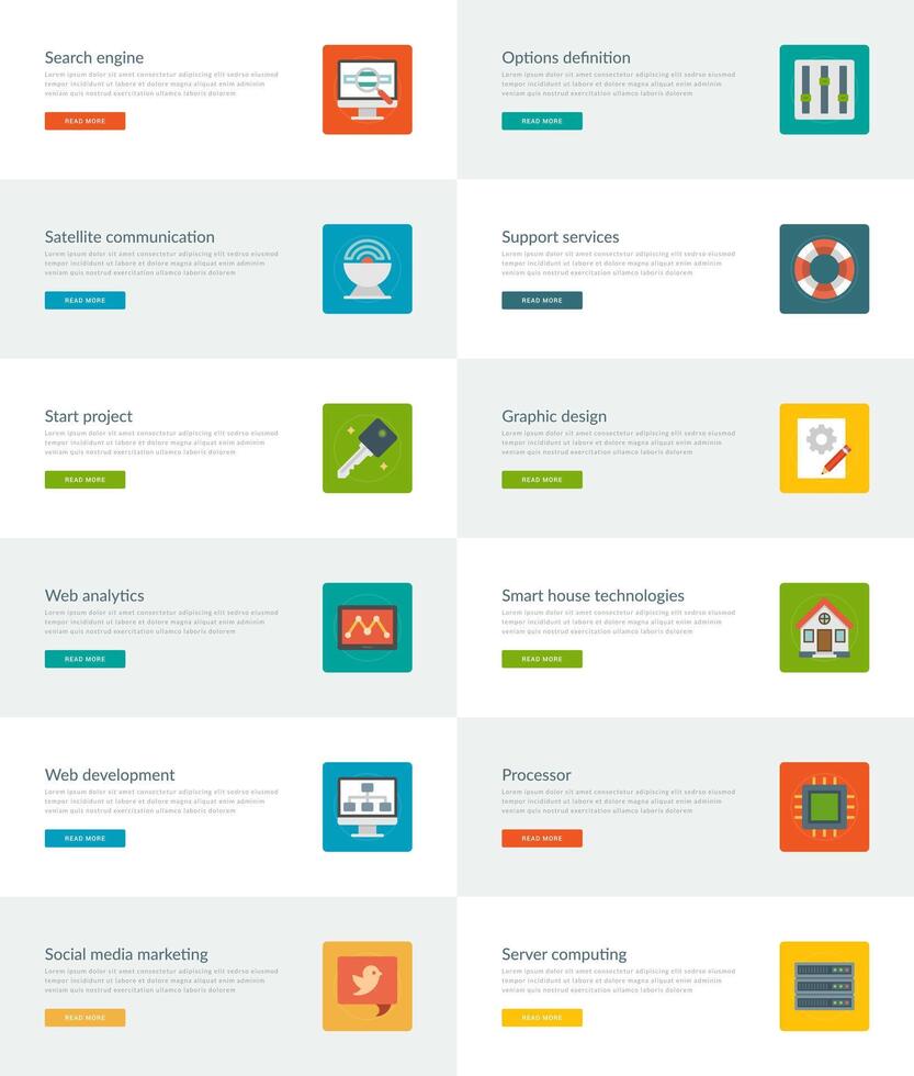 site Internet en-têtes ou promotion bannières modèles et plat Icônes vecteur