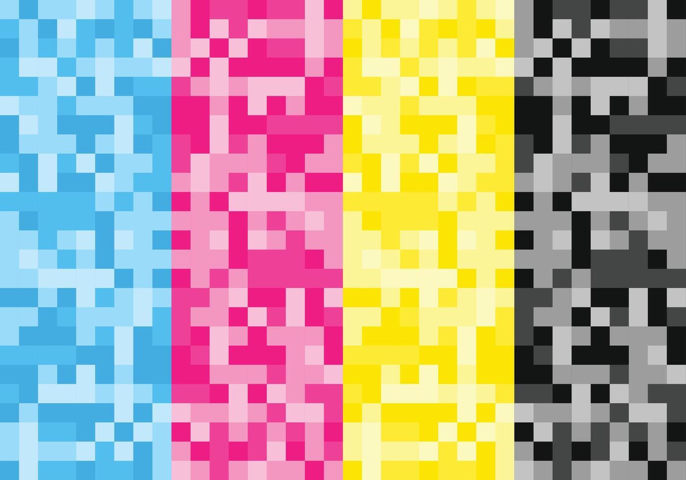 abstrait cmyk couleurs pixel modèle toile de fond conception vecteur