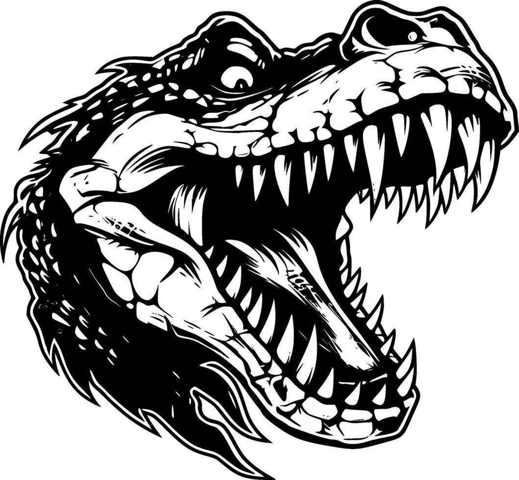 alligator - haute qualité logo - illustration idéal pour T-shirt graphique vecteur