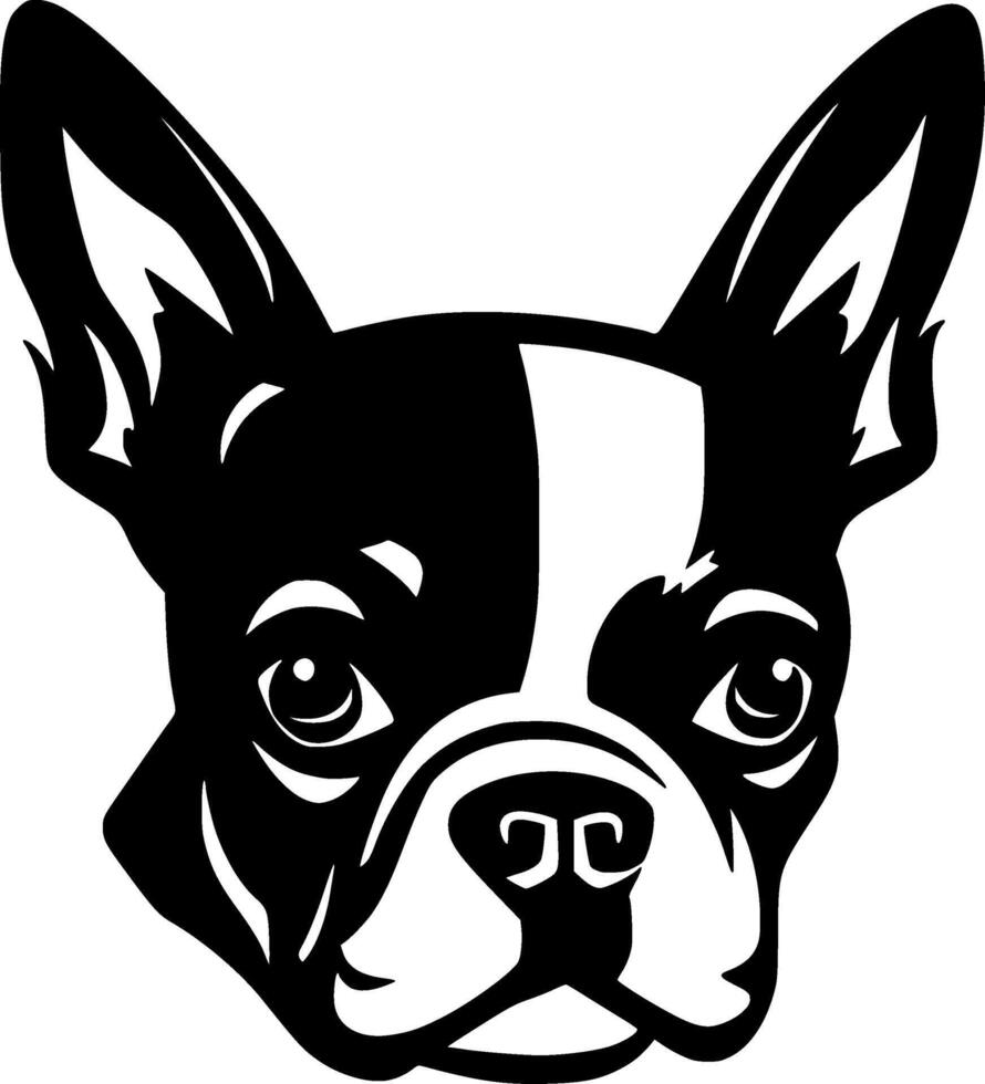 Boston terrier - haute qualité logo - illustration idéal pour T-shirt graphique vecteur