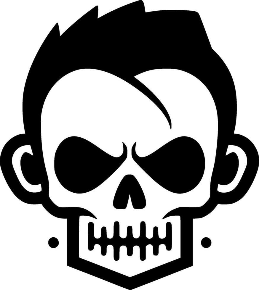 crâne - haute qualité logo - illustration idéal pour T-shirt graphique vecteur