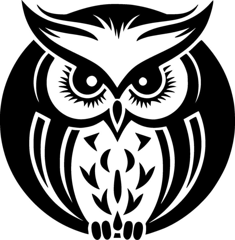 hibou bébé - haute qualité logo - illustration idéal pour T-shirt graphique vecteur