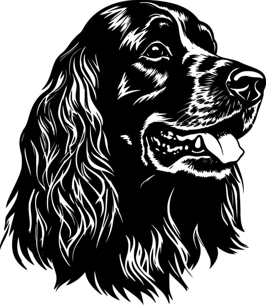 cocker épagneul - haute qualité logo - illustration idéal pour T-shirt graphique vecteur