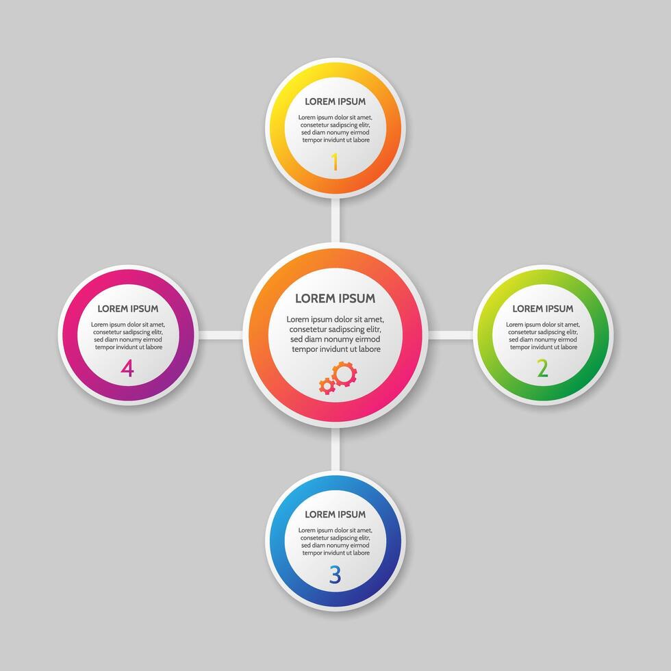 modèle d'infographie sur fond. vecteur