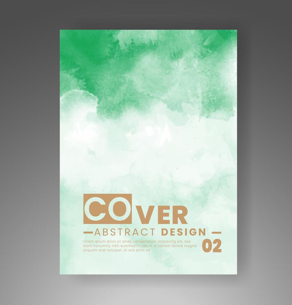 couverture modèle avec aquarelle Contexte. conception pour votre couverture, date, carte postale, bannière, logo. vecteur