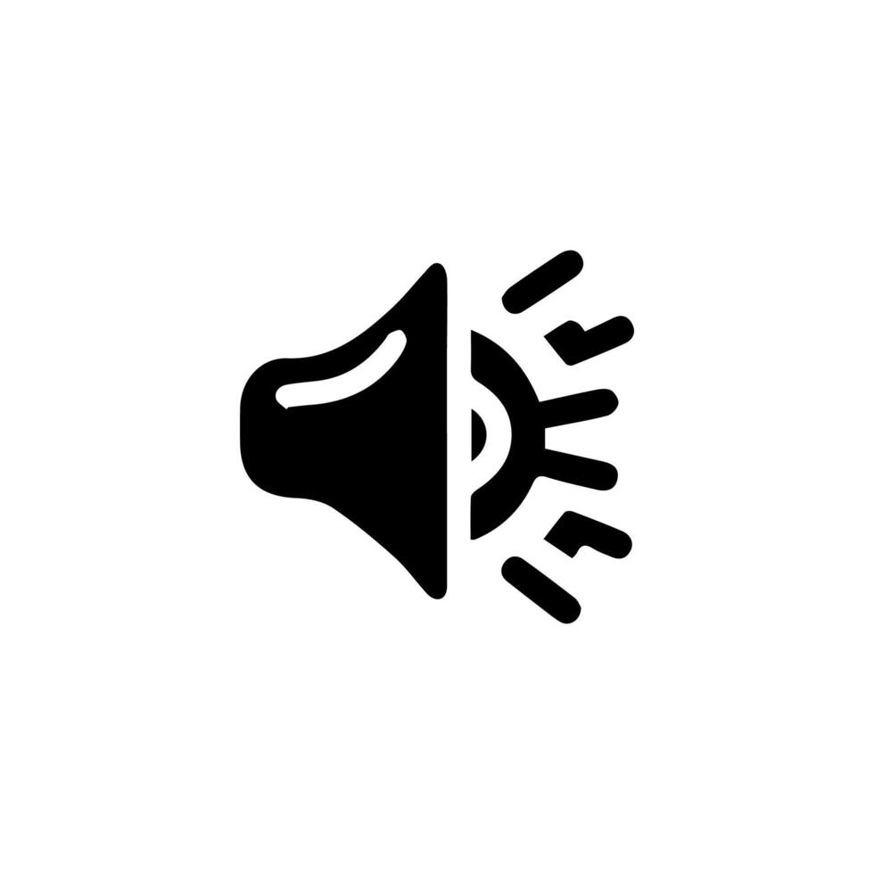 mégaphone icône logo conception modèle vecteur
