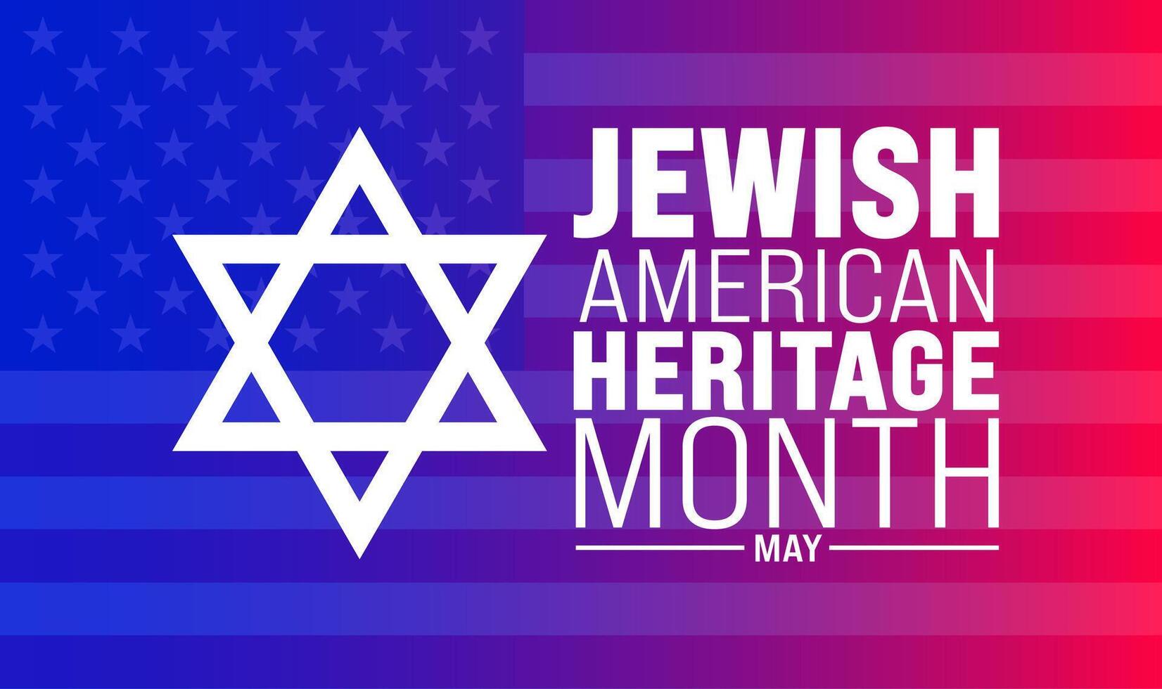 mai est juif américain patrimoine mois Contexte conception modèle avec uni Etat et Israël juif drapeau. utilisation à arrière-plan, bannière, placard, carte, et affiche conception modèle. illustration vecteur