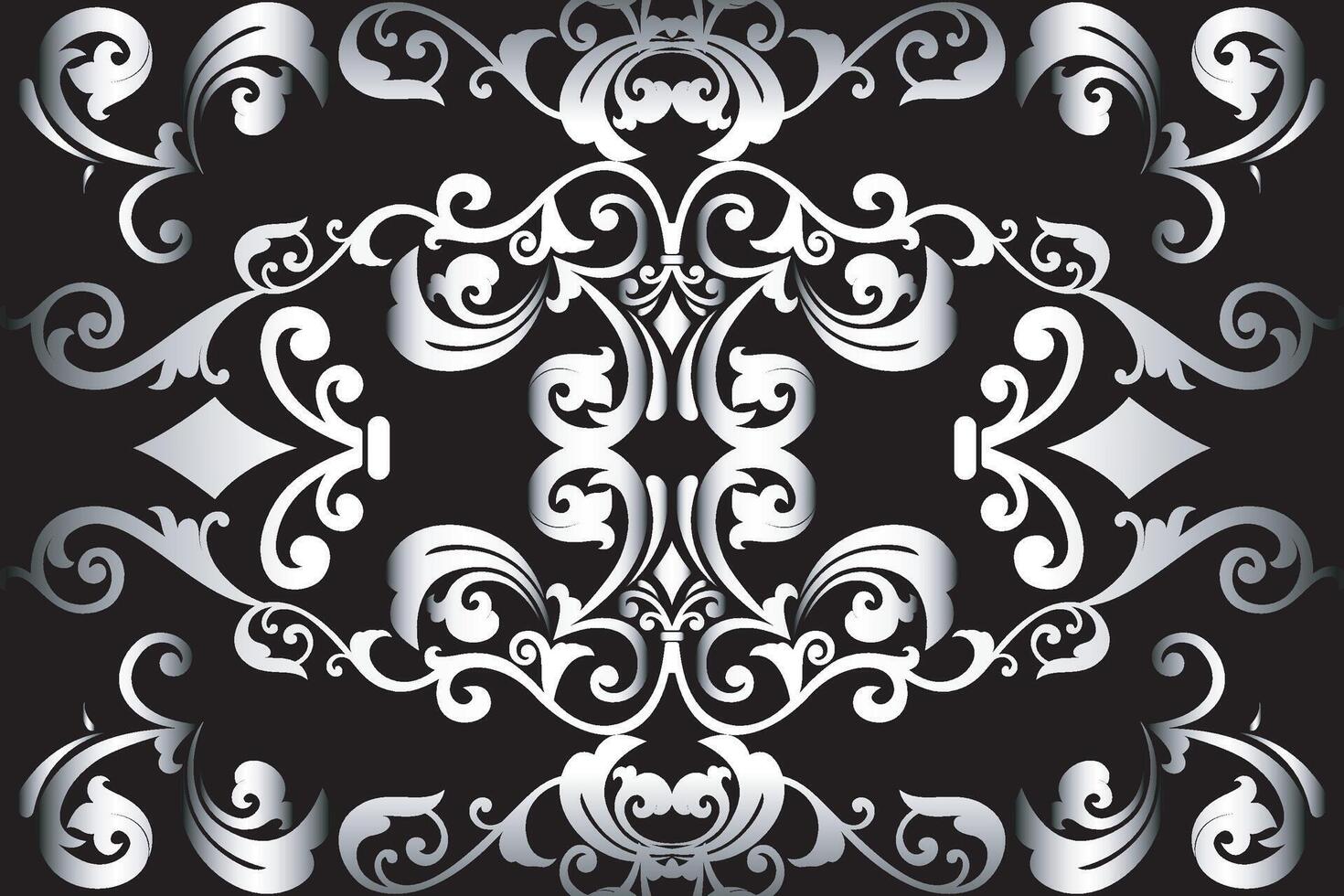 sans couture noir et blanc kaléidoscope pente floral art modèle de batik tissé ethnique ornement pour Contexte autocollant fond d'écran La publicité ou vêtements. illustration. vecteur