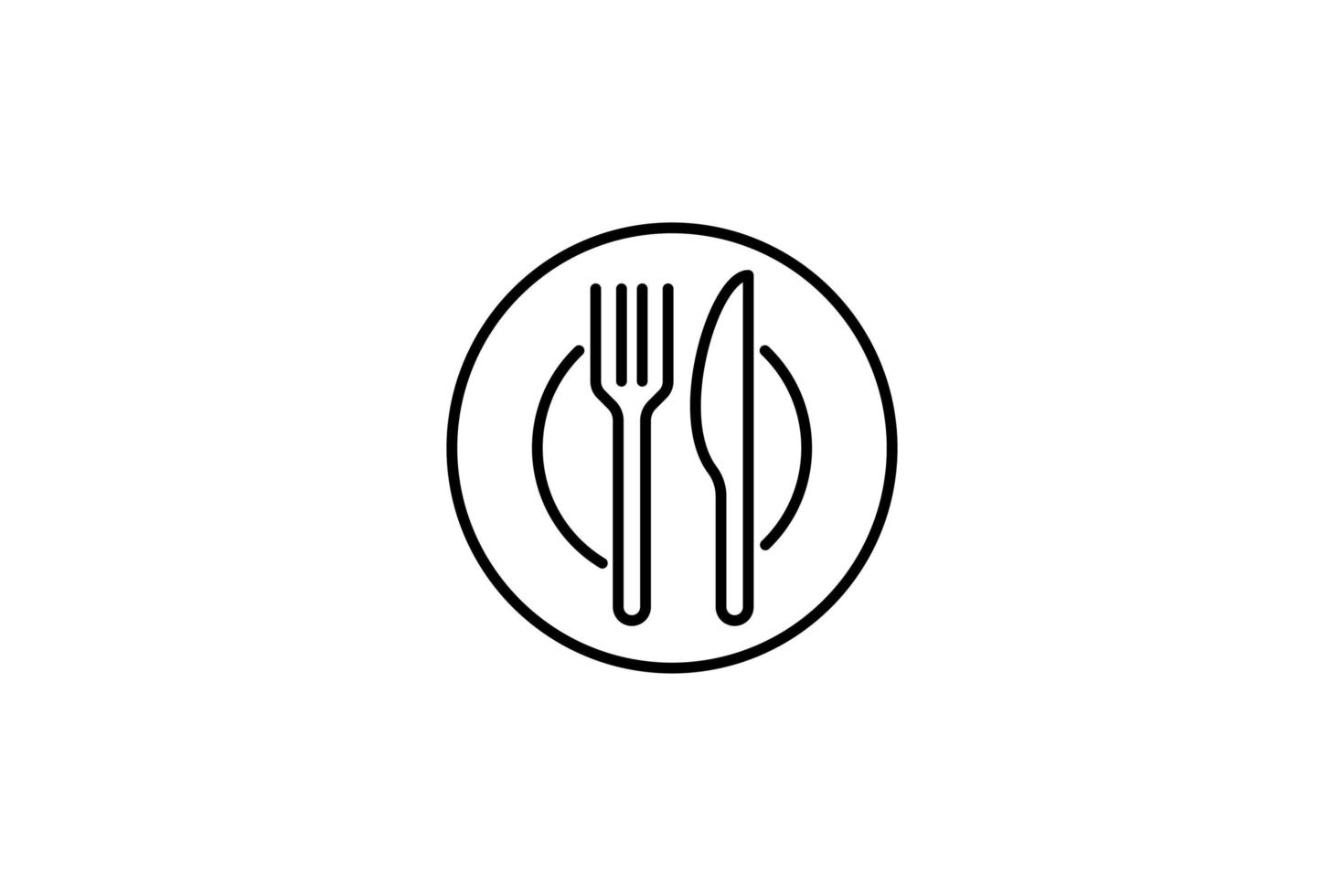 vecteur de conception de modèle de logo alimentaire, illustration de l'icône