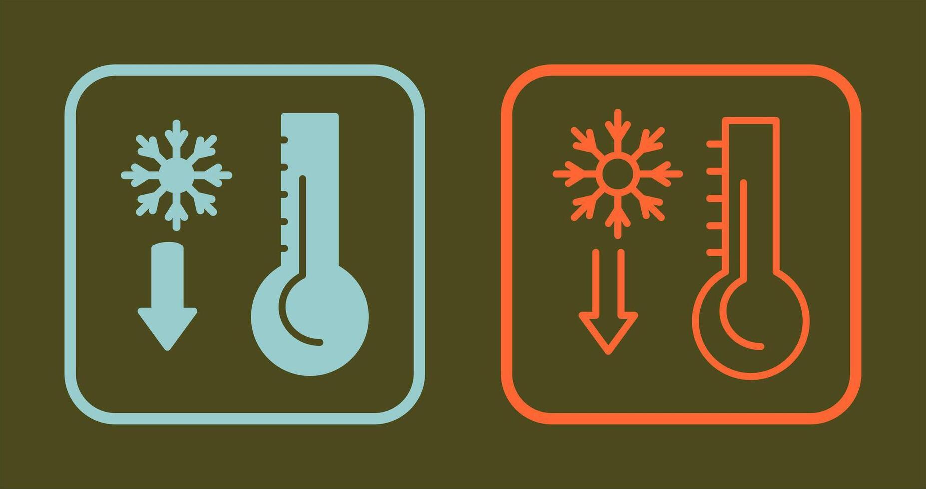 conception d'icône de thermomètre vecteur