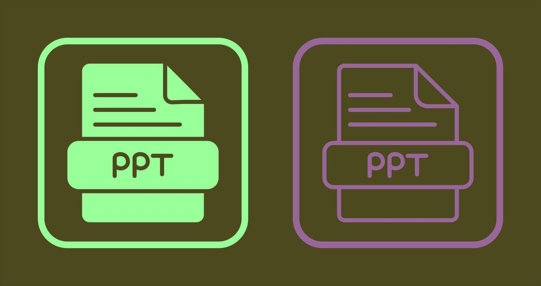 ppt icône conception vecteur