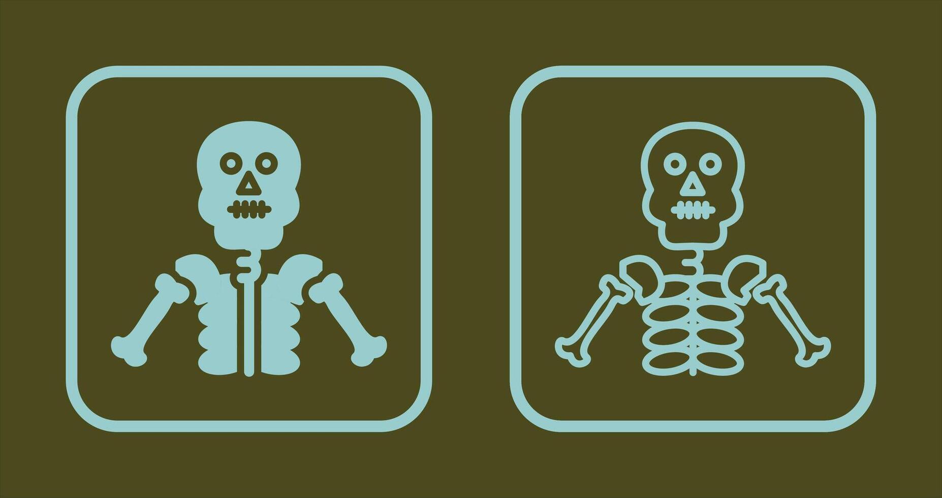 conception d'icône squelette vecteur