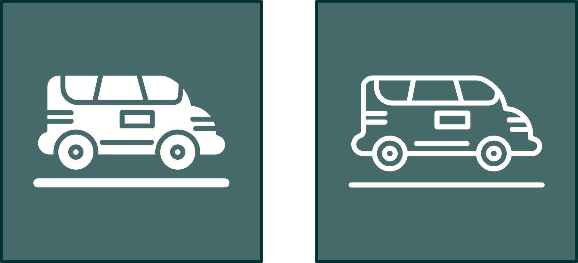 conception d'icône de camionnette vecteur