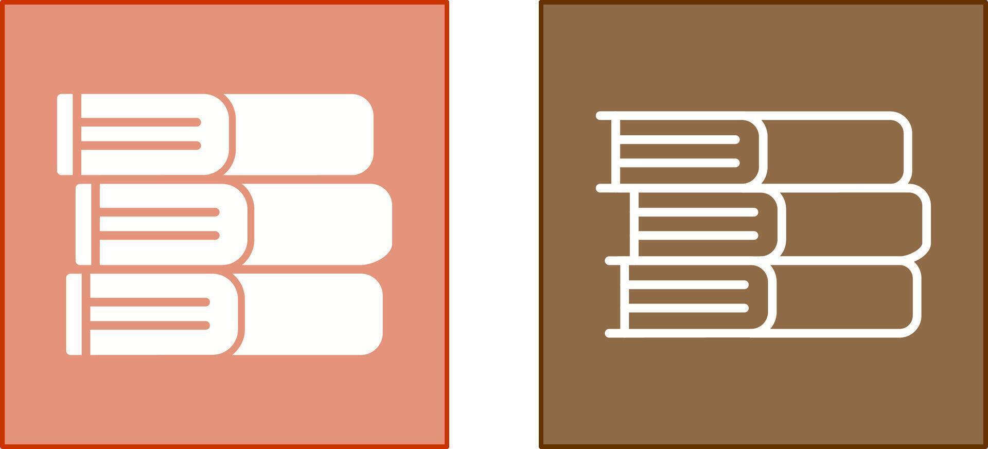 conception d'icône de livres vecteur