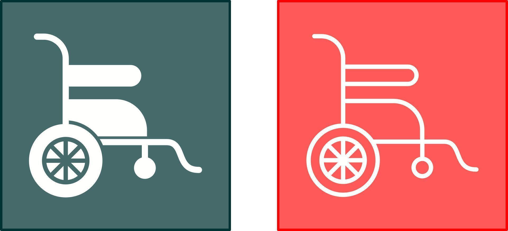 conception d'icône de fauteuil roulant vecteur