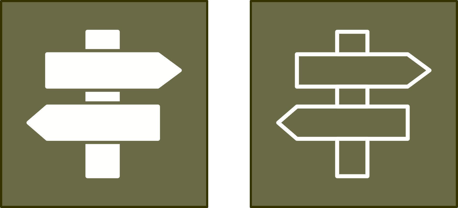 conception d'icône de panneau indicateur vecteur