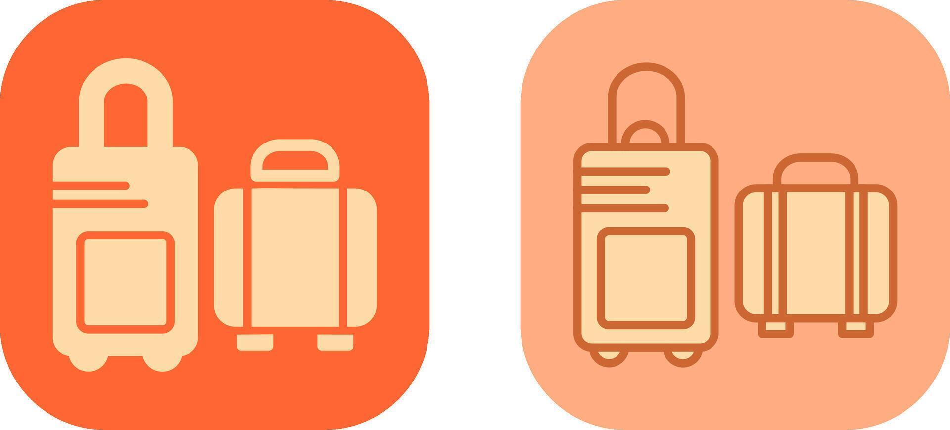 conception d'icône de valise vecteur