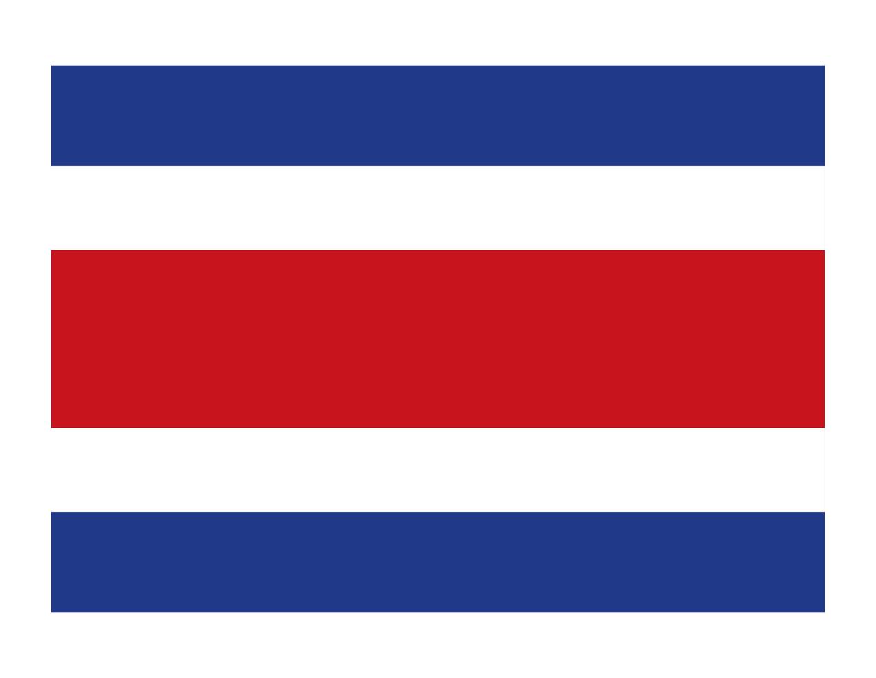 drapeau du pays costa rica vecteur