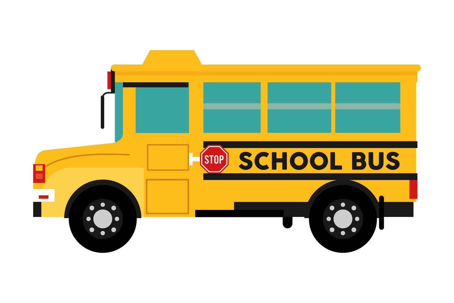véhicule d'autobus scolaire vecteur
